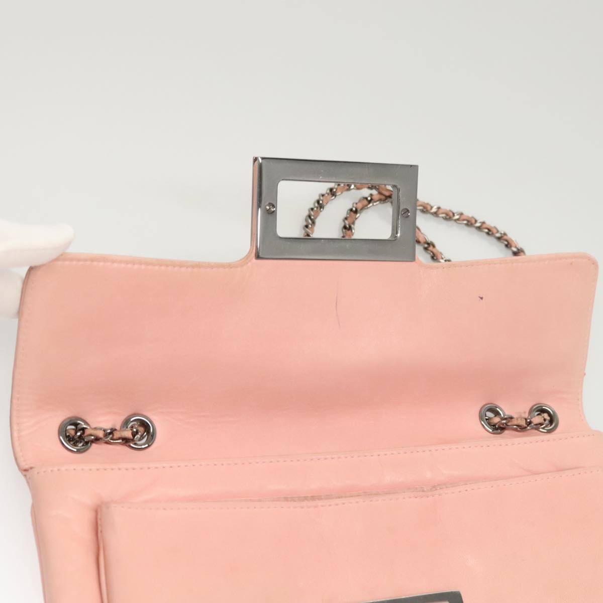 Chanel Chocolate Bar Mademoiselle Flap Bag Quilted Leather, PINK, LEATHER, Shoulder bag