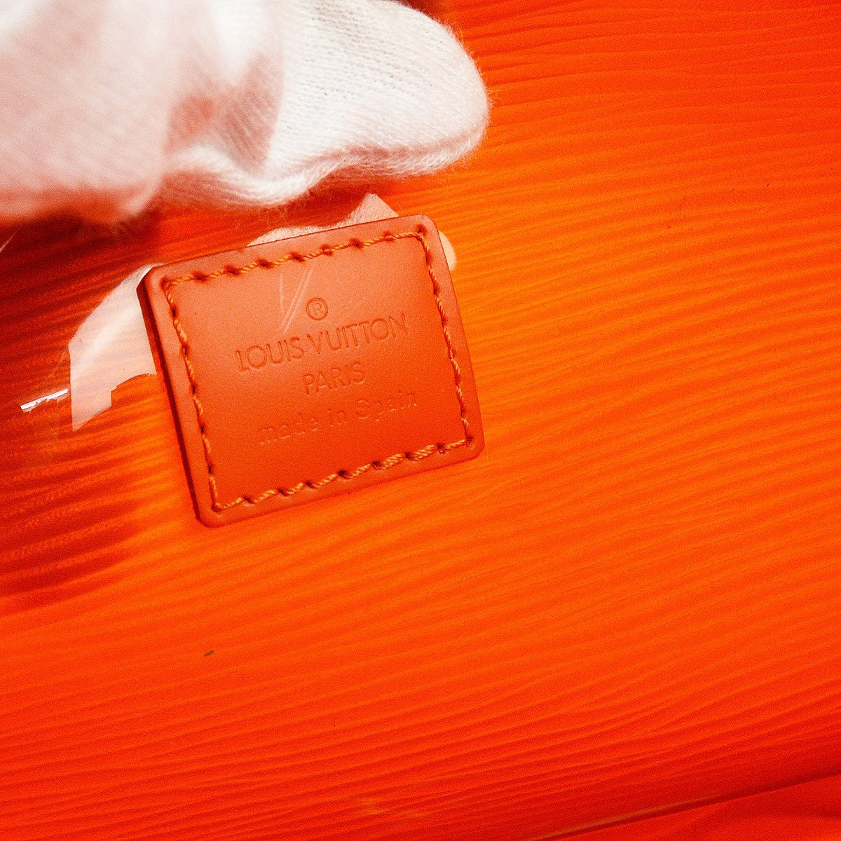 Louis Vuitton Plage Lagoon Bay Vinyl Epi Leather, Orange, Leather, Handbag