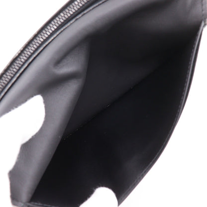 Louis Vuitton Brazza Monogram Shadow Leather, Black, Leather, Wallet