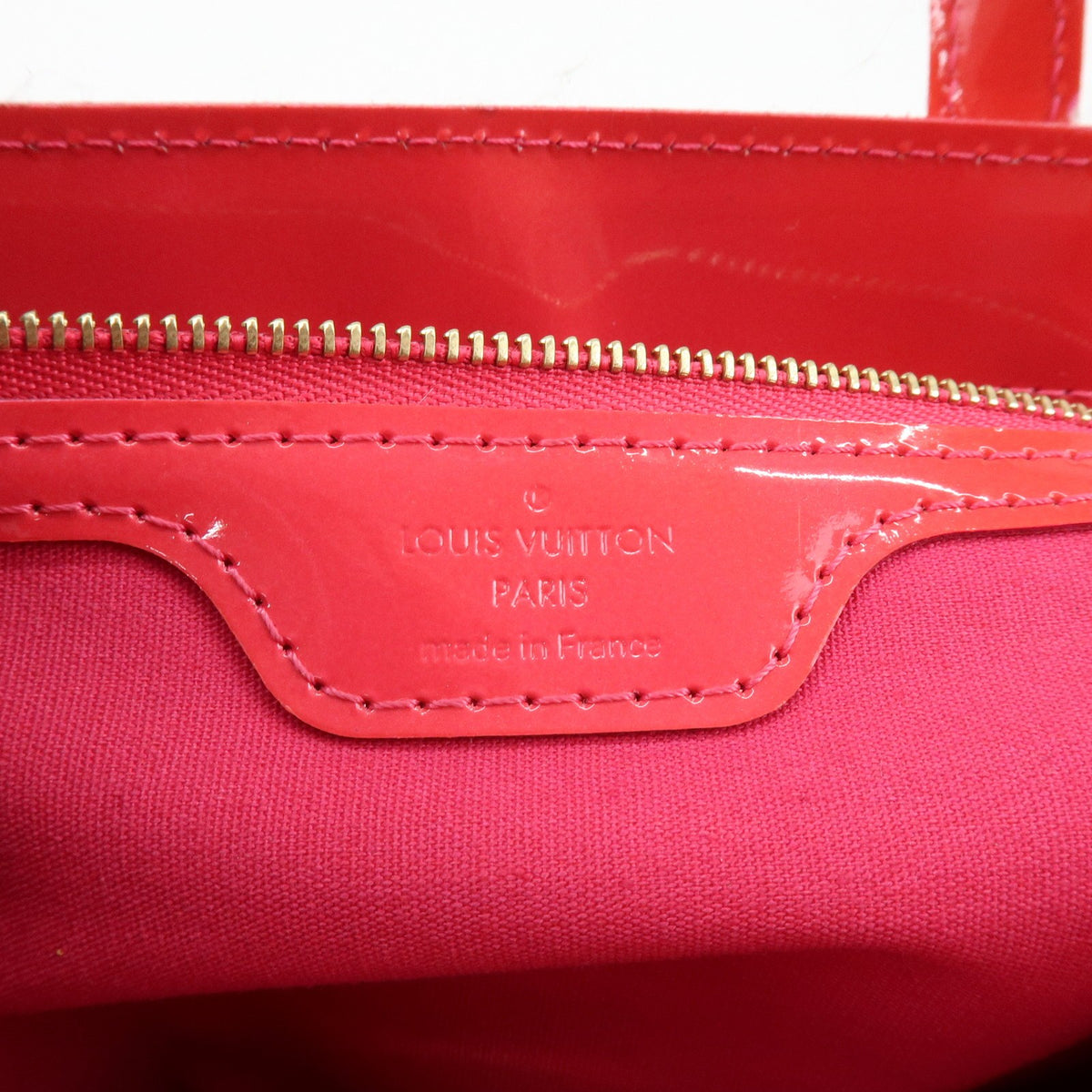 Louis Vuitton Wilshire Monogram Vernis, Pink, Patent Leather, Handbag