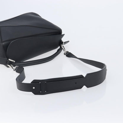 Loewe Puzzle Leather, Black, Leather, Handbag