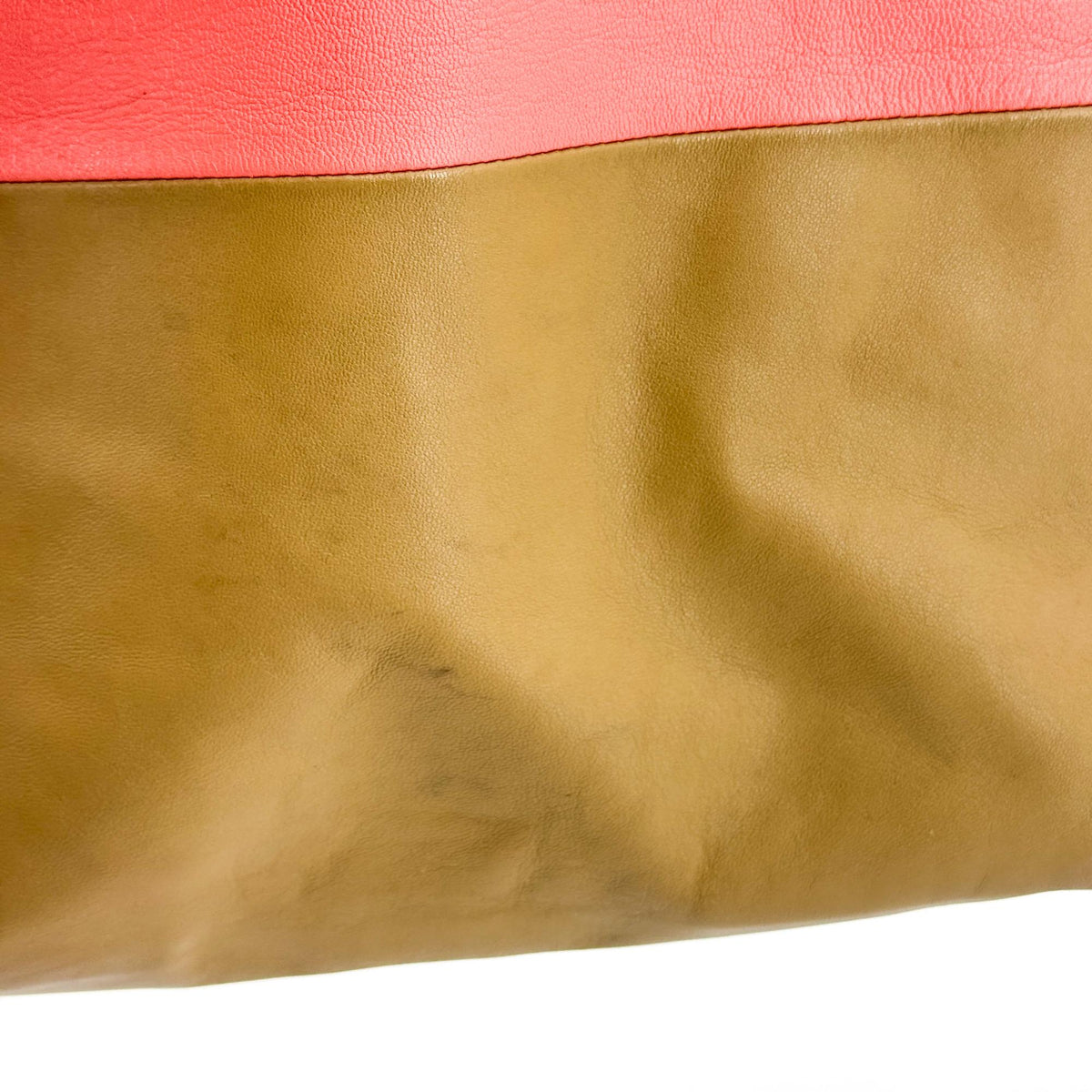 Celine Vertical Bi-Cabas Leather, Pink, Leather, Tote Bag