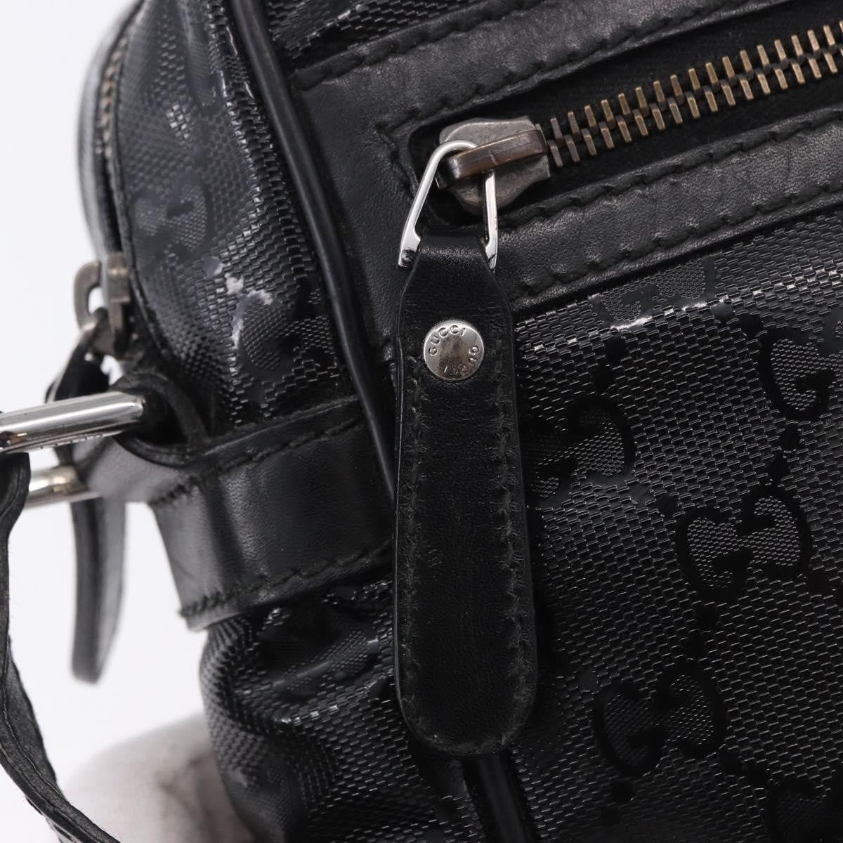 Gucci Zip GG Imprime, Black, Canvas, Shoulder Bag
