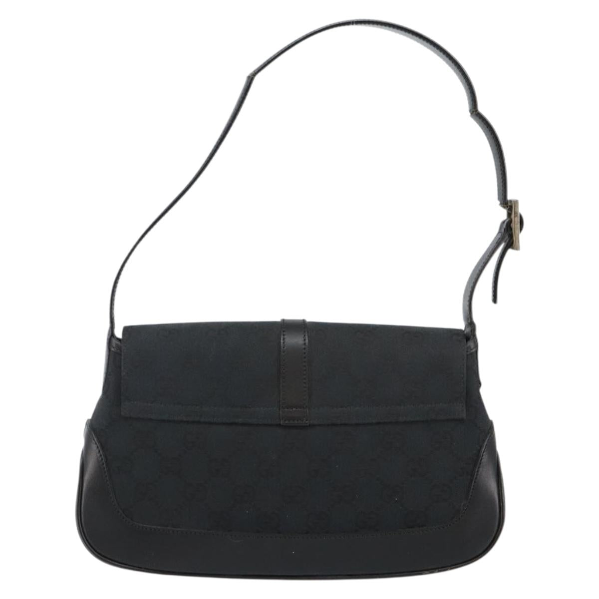 Gucci Vintage Jackie O Web Hobo GG Canvas, BLACK, CANVAS, Shoulder bag