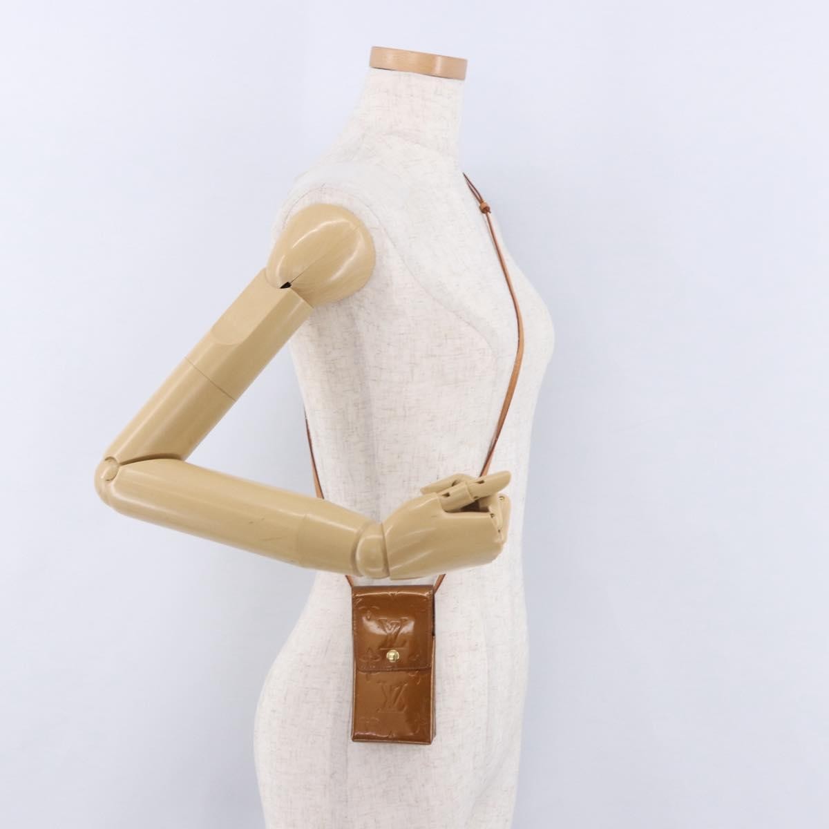 Louis Vuitton Walker Monogram Vernis, Brown, Patent Leather, Wallet