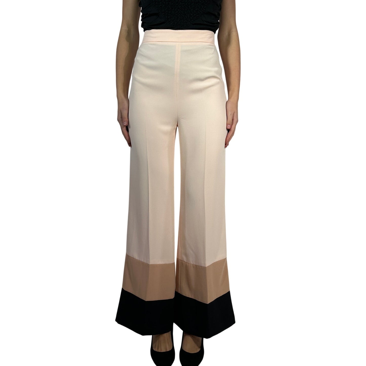 ELISABETTA FRANCHI Wide Leg Flared Jumpsuit