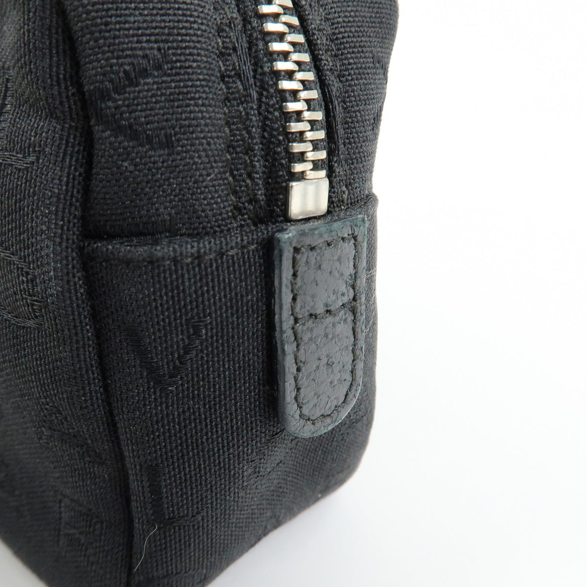 Bvlgari Pouch Canvas, Black, Canvas, Clutch
