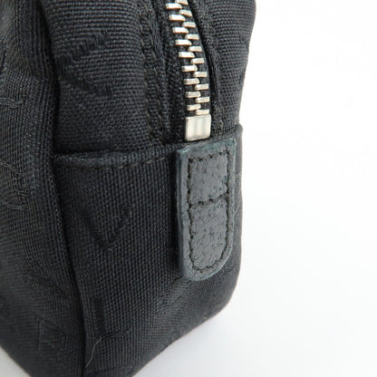 Bvlgari Pouch Canvas, Black, Canvas, Clutch