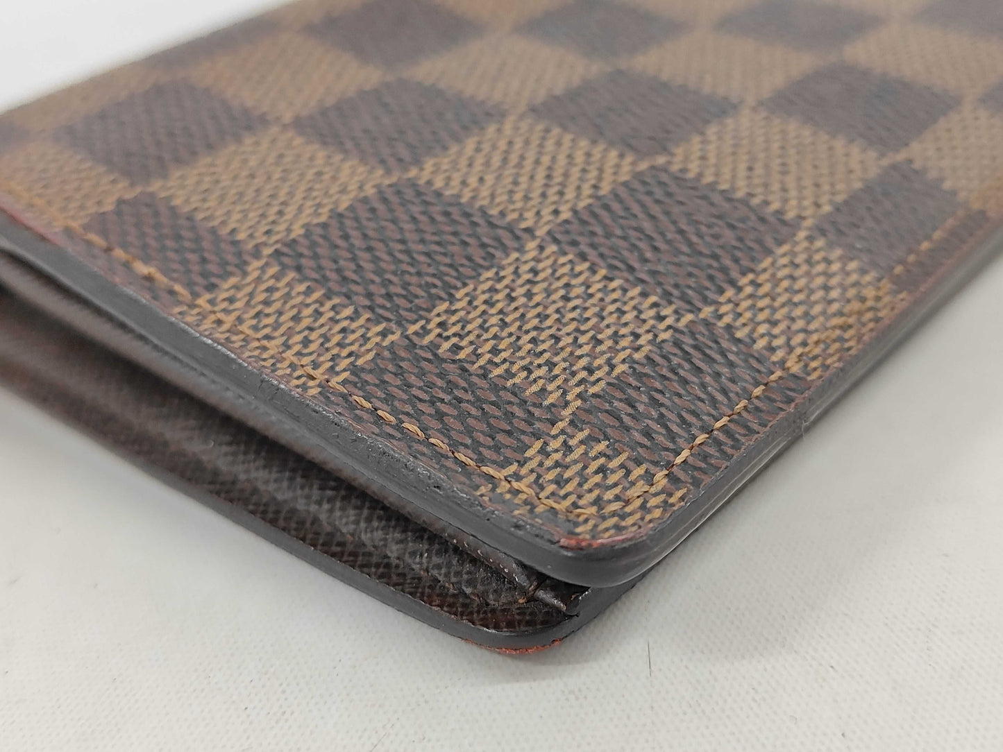 Louis Vuitton Brazza Long Bifold Damier, Brown, Canvas, Wallet