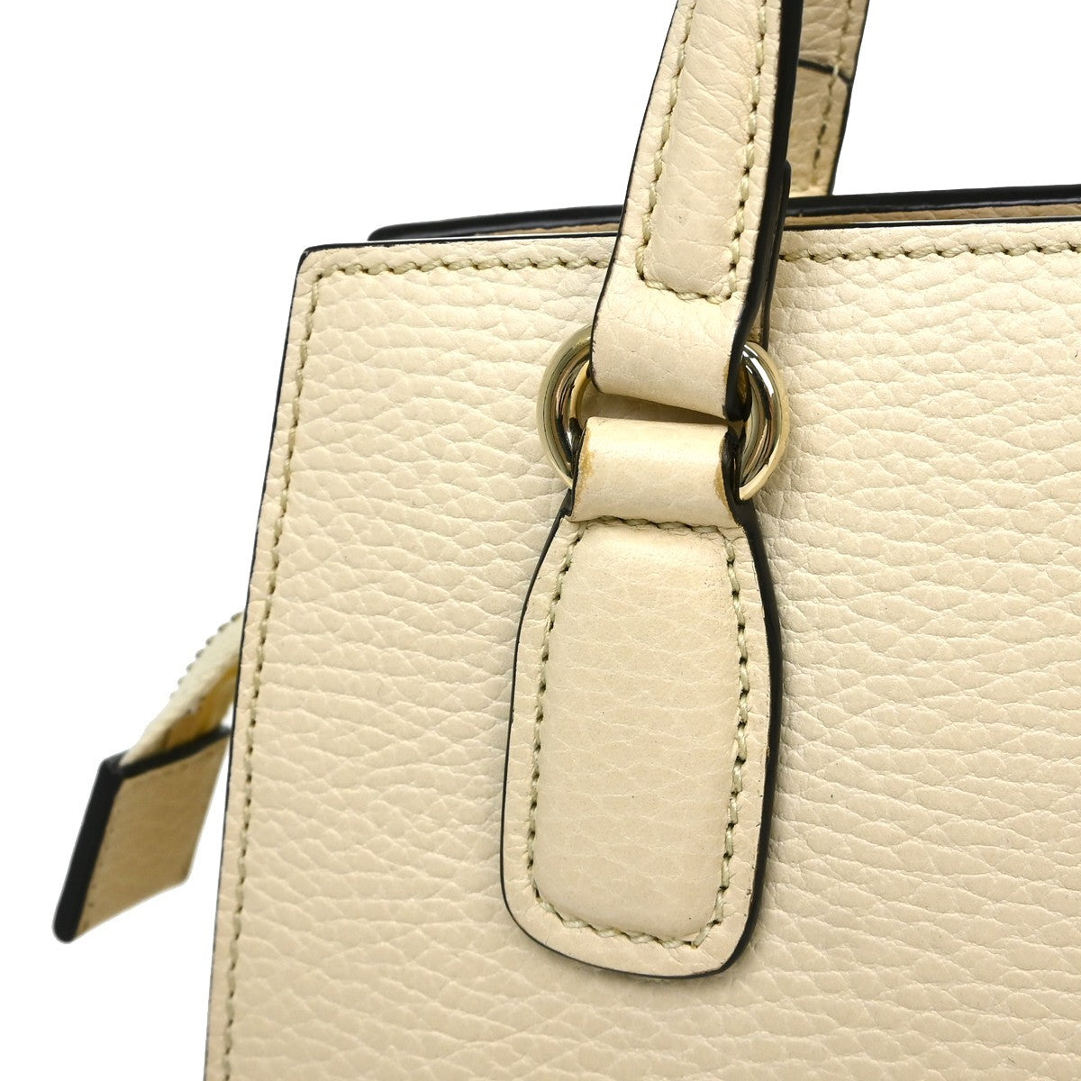 Gucci Soho Convertible Top Handle Satchel Leather, Beige, Leather, Handbag