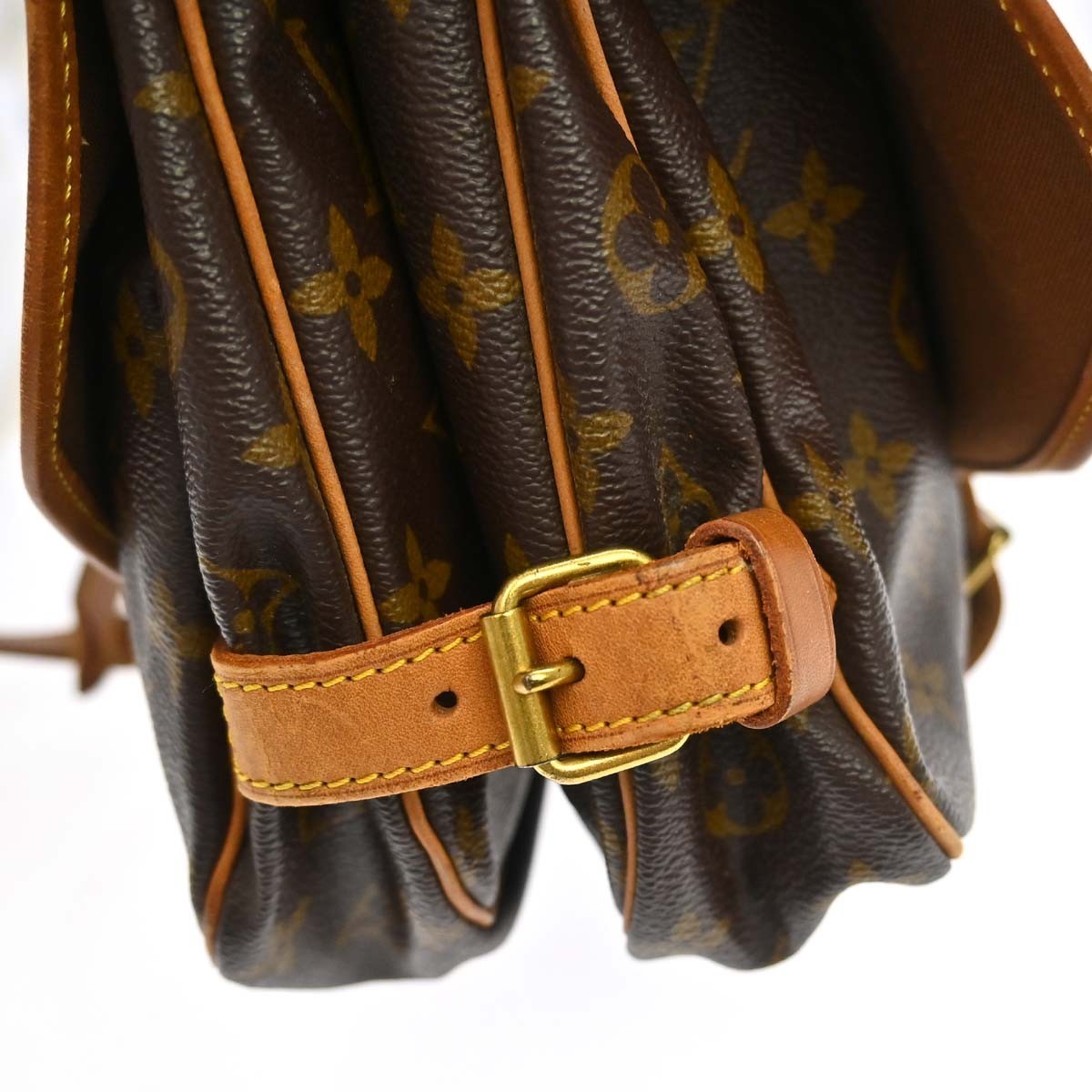Louis Vuitton Saumur Monogram Canvas, Brown, Canvas, Shoulder Bag