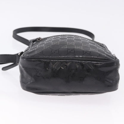 Gucci Zip GG Imprime, Black, Canvas, Shoulder Bag