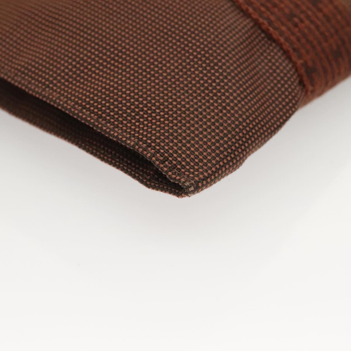 Hermes Herline Canvas, Brown, Canvas, Crossbody Bag