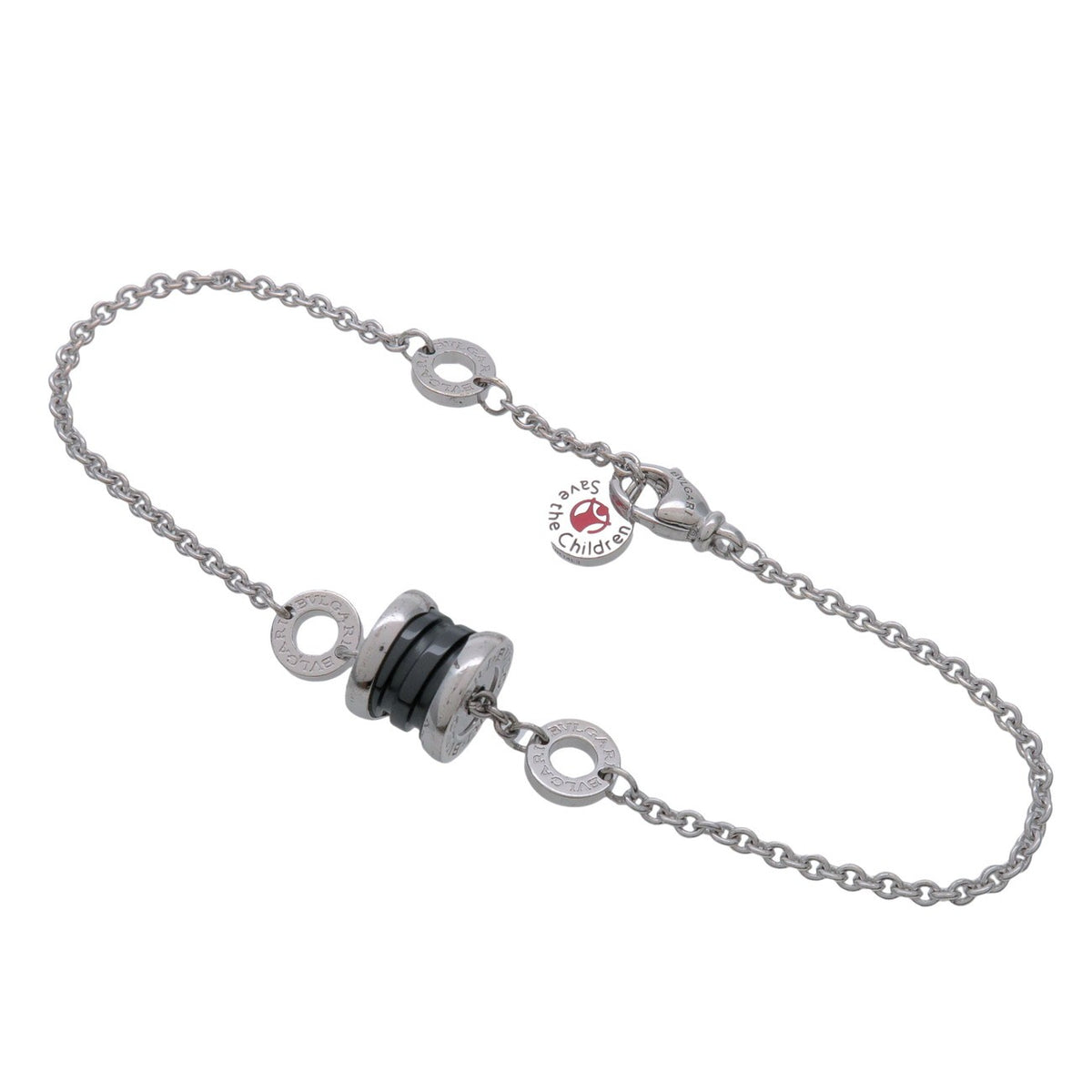 Bvlgari B.Zero1 Save the Children Soft Sterling Silver with Ceramic, Silver, Silver, Bracelet