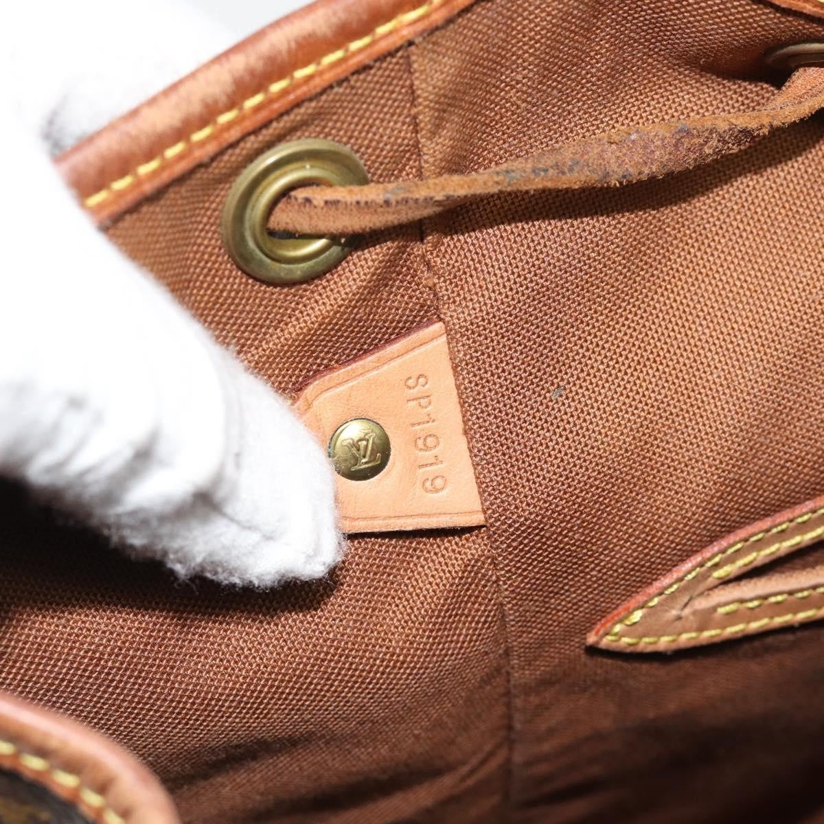 Louis Vuitton Vintage Montsouris Monogram Canvas, Brown, Canvas, Backpack