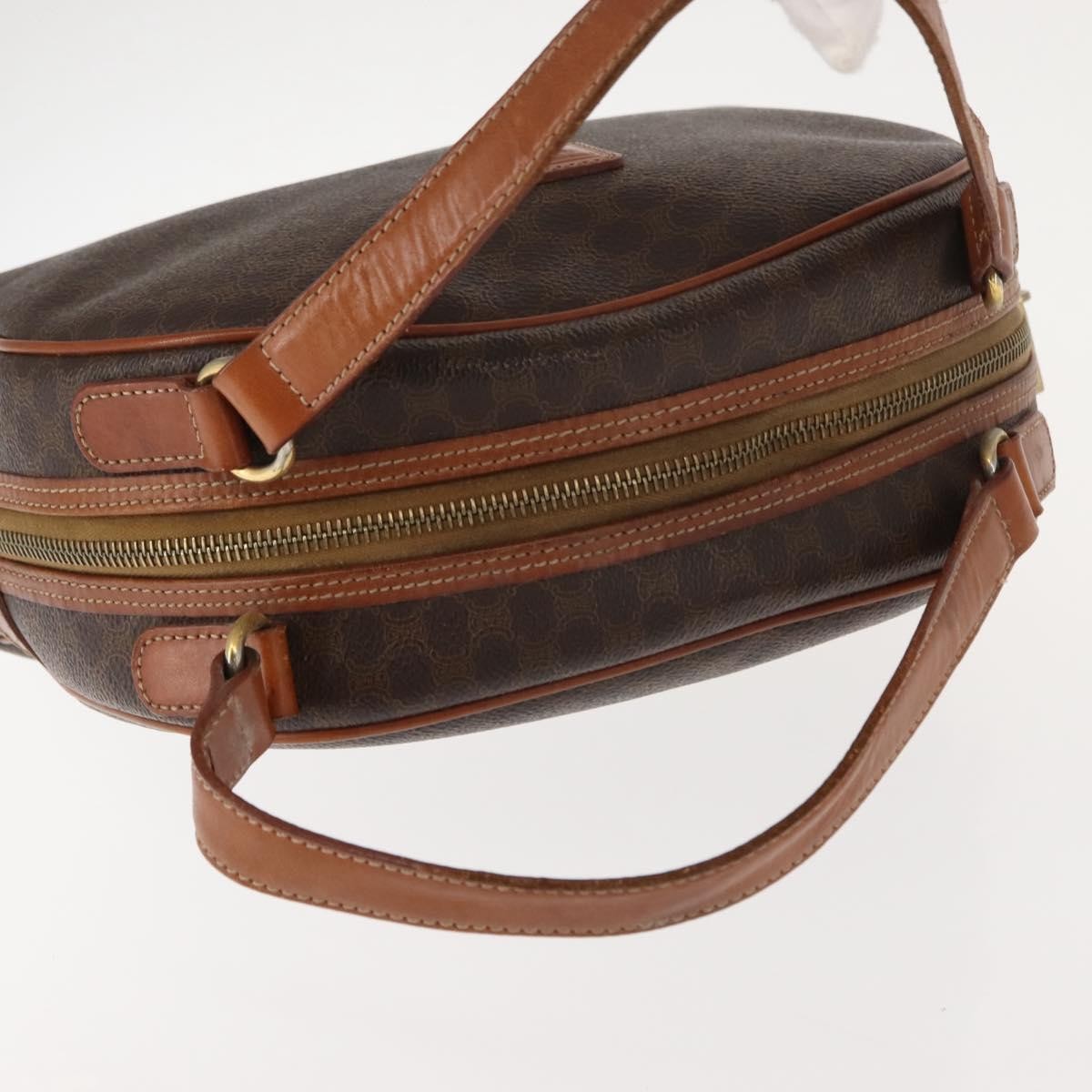Celine Macadam Canvas, Brown, Canvas, Handbag