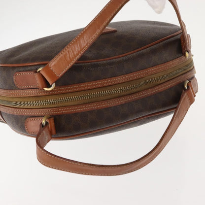 Celine Macadam Canvas, Brown, Canvas, Handbag