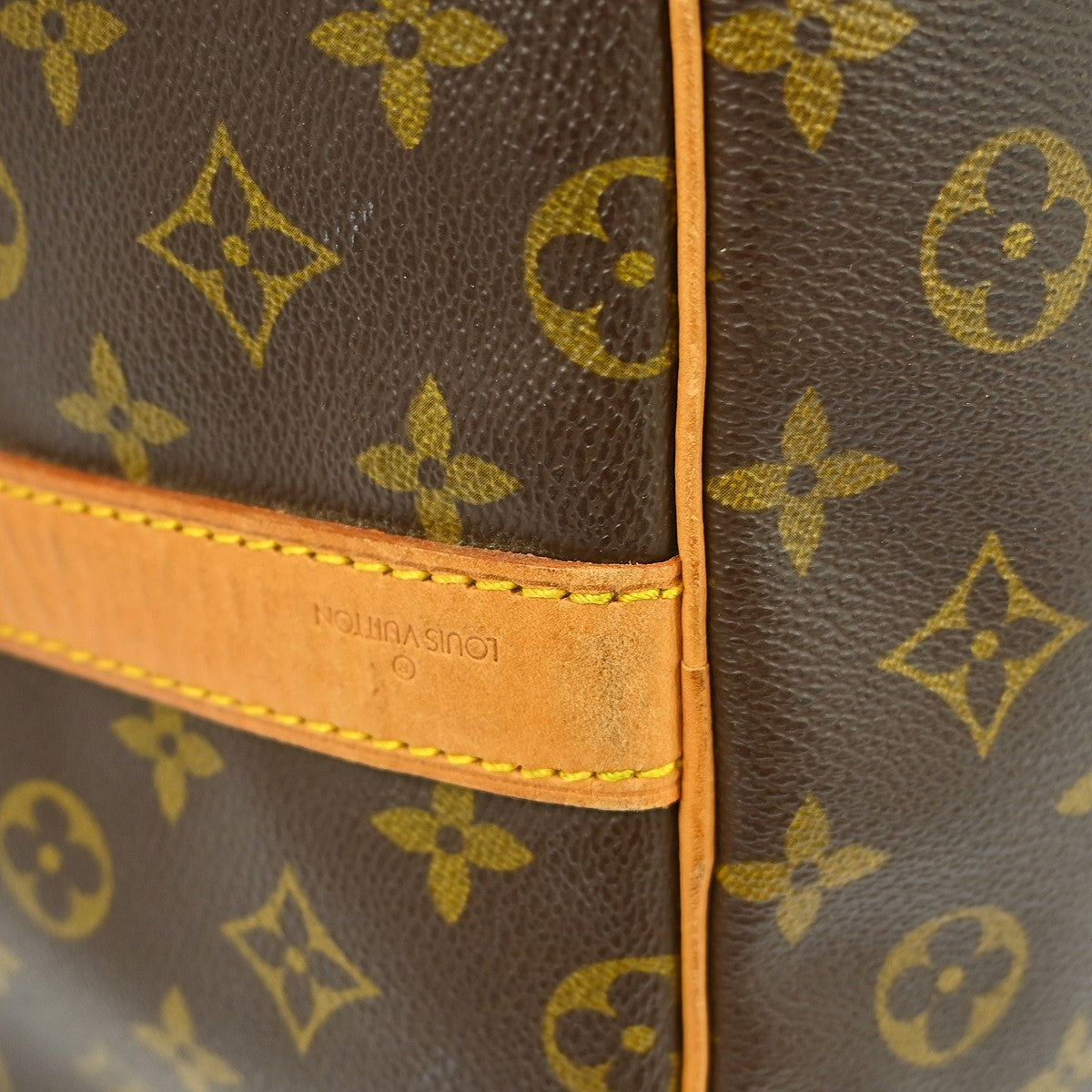 Louis Vuitton Keepall Bandoulière Monogram, Brown, Canvas, Travel Bag