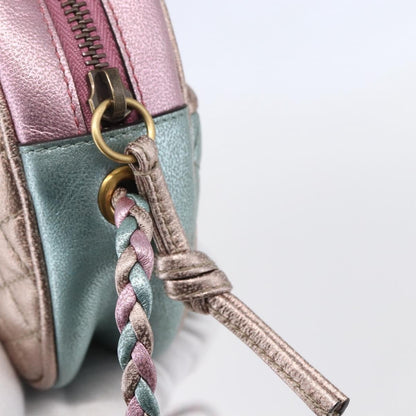 Gucci Trapuntata Camera Lambskin, Blue, Leather, Shoulder Bag