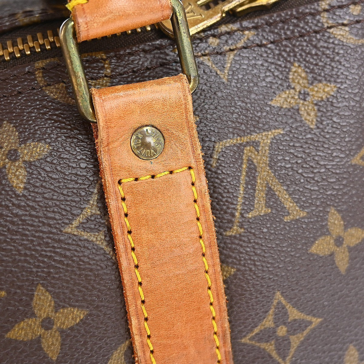 Louis Vuitton Keepall Monogram, Brown, Canvas, Travel Bag