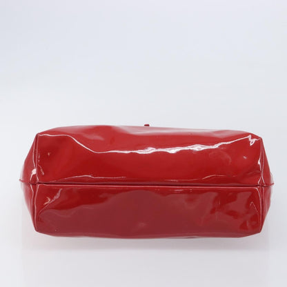 Salvatore Ferragamo Gancini Tote Patent Leather, Red, Patent Leather, Tote Bag