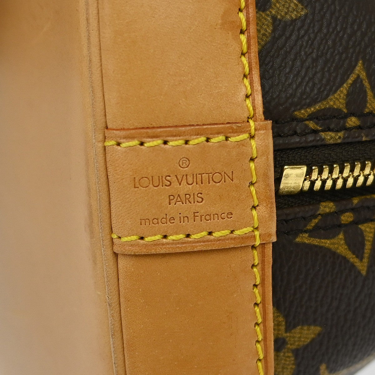 Louis Vuitton Alma Monogram, Brown, Canvas, Handbag