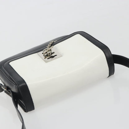 Celine Vintage Leather, White, Leather, Shoulder Bag
