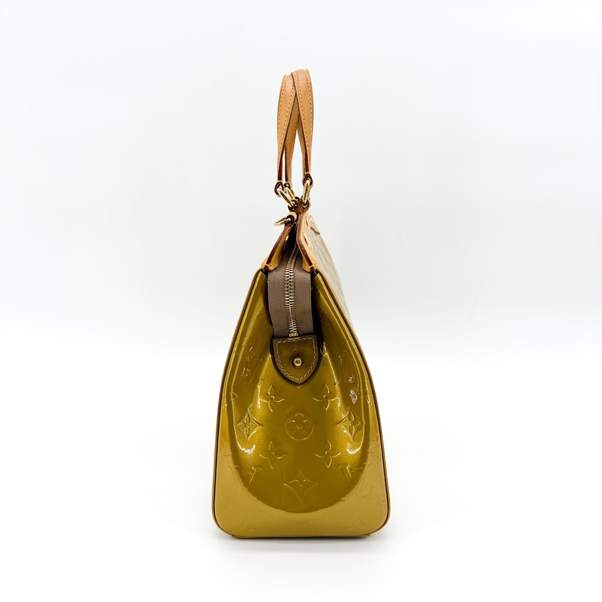 Louis Vuitton Brea Handbag Monogram Vernis, Green, Patent Leather, Handbag