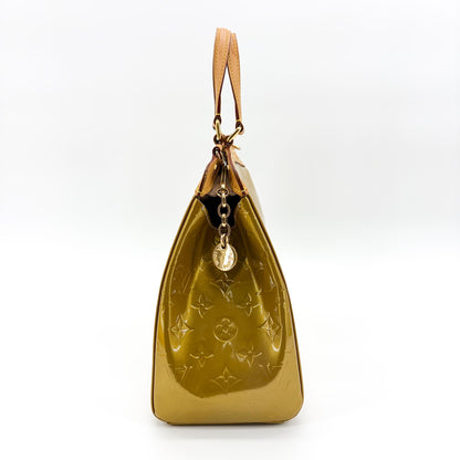 Louis Vuitton Brea Handbag Monogram Vernis, Green, Patent Leather, Handbag