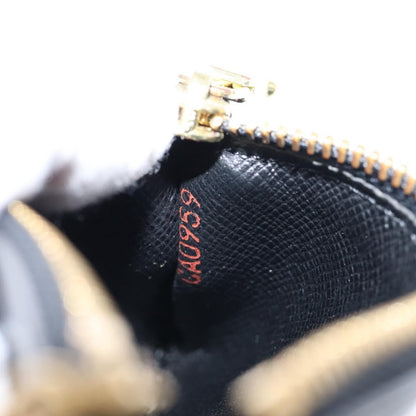 Louis Vuitton Pochette Clés Epi, Black, Leather, Wallet