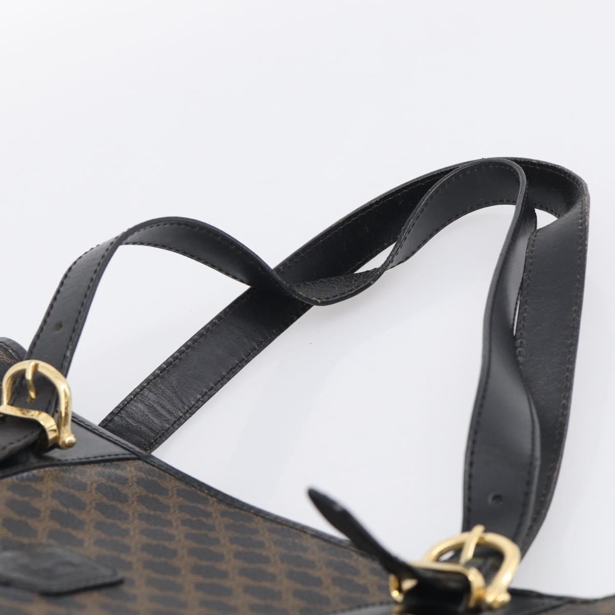 Celine C Macadam Tote PVC leather/ Macadam canvas, Black, Canvas, Shoulder Bag