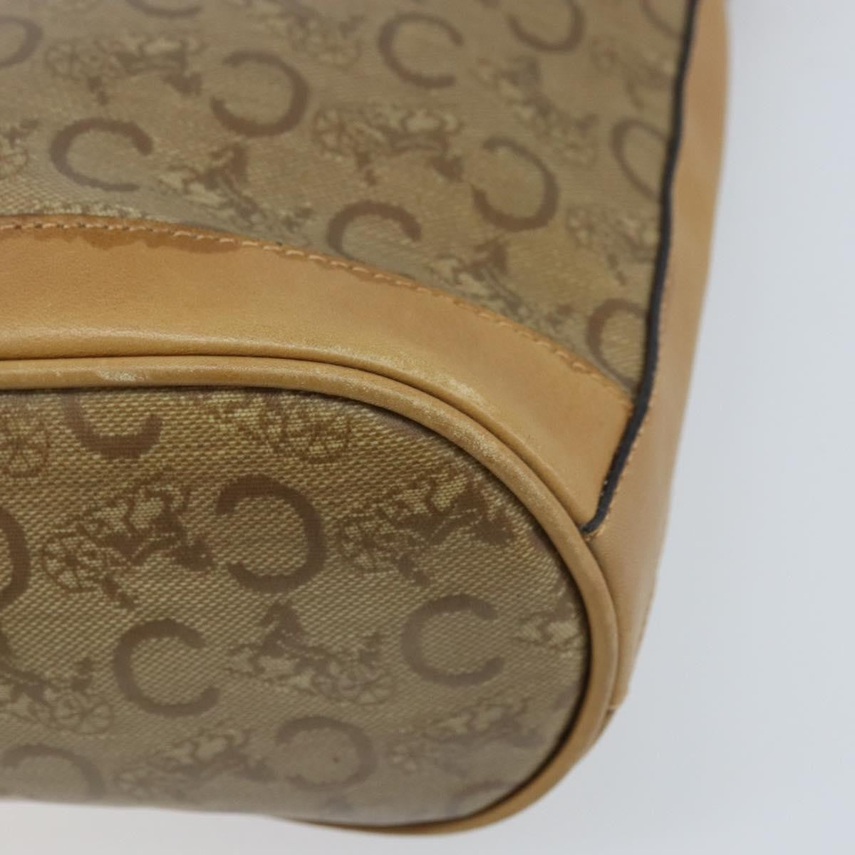 Celine C Sulky Canvas and Leather, Beige, Canvas, Shoulder Bag