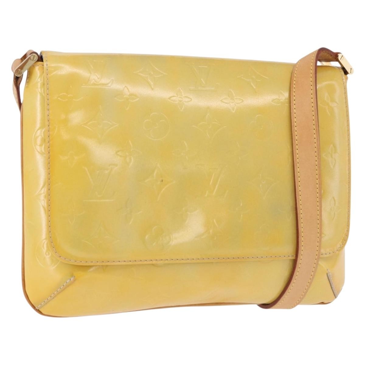 Louis Vuitton Thompson Street Monogram Vernis, Yellow, Patent Leather, Shoulder Bag