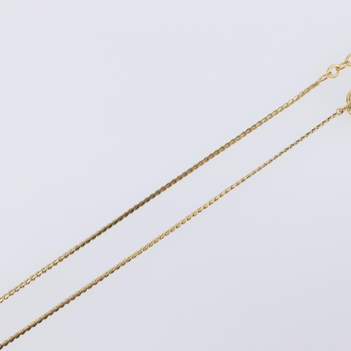 Christian Dior CD Pendant Metal, Gold, Metal, Necklace