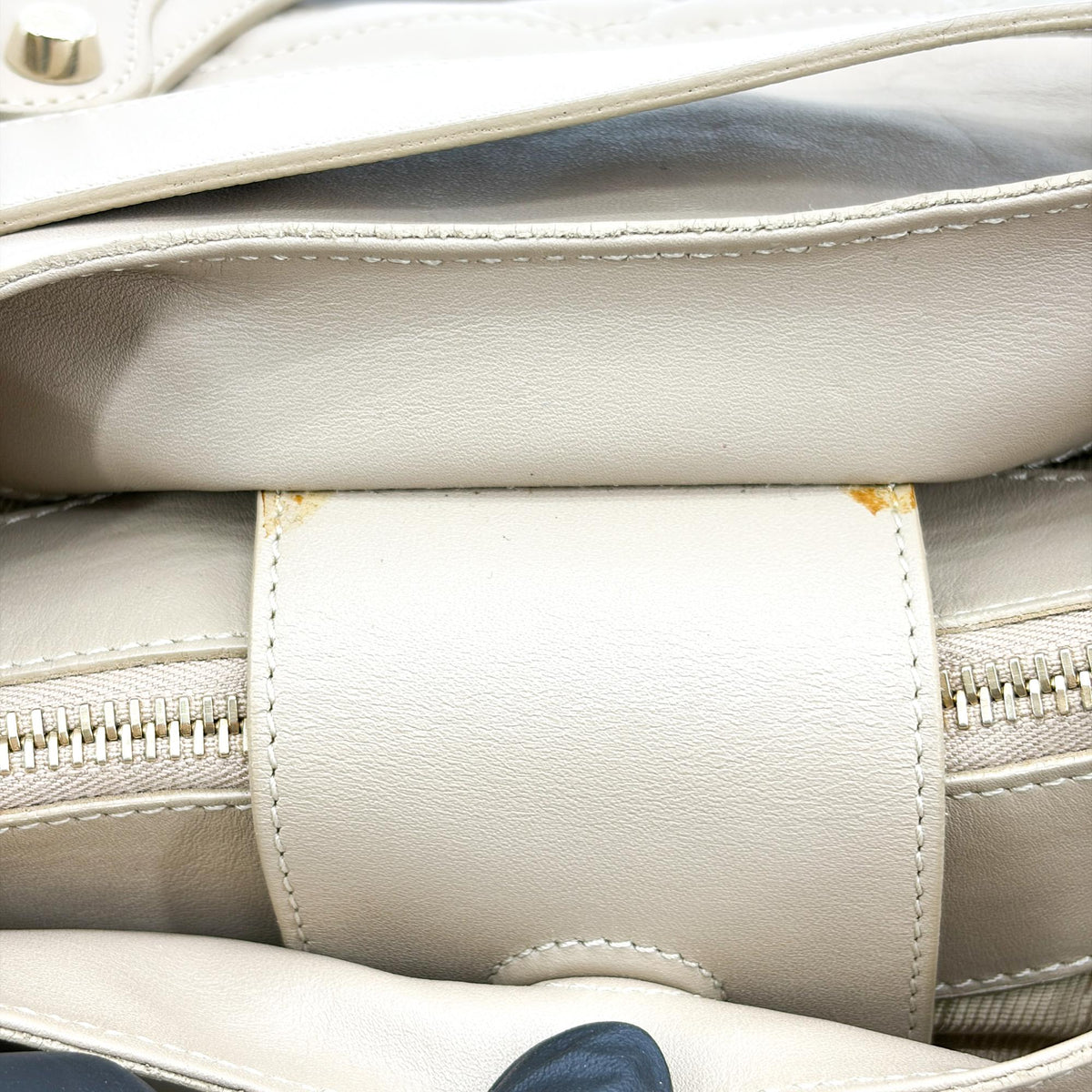 Burberry Enmore Quilted Leather, Beige, Leather, Shoulder Bag
