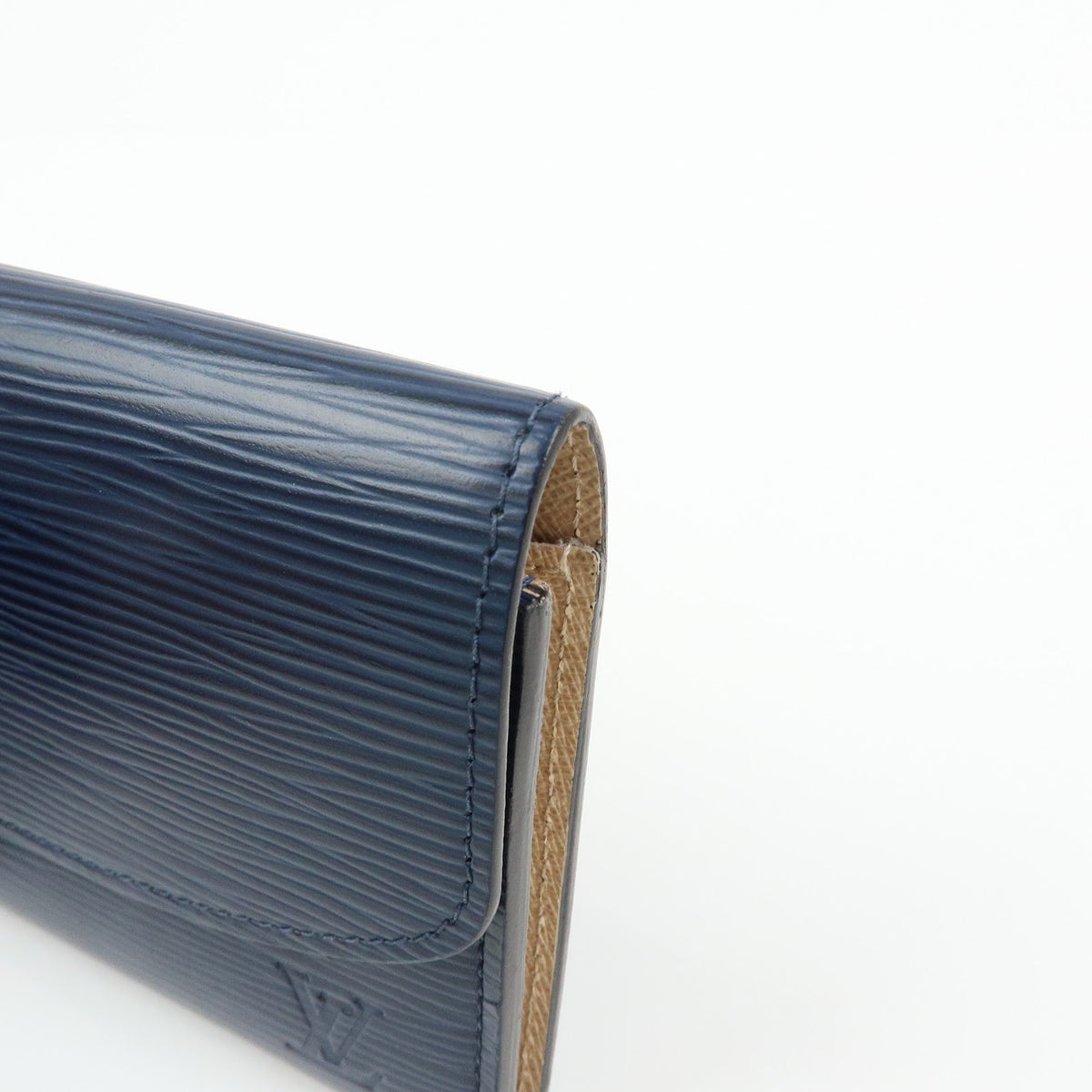Louis Vuitton Emilie Epi Leather, Blue, Leather, Wallet