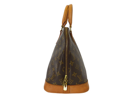 Louis Vuitton Alma Monogram Canvas, Brown, Canvas, Handbag