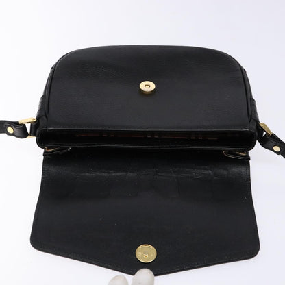 Burberry Flap Shoulder Leather, Black, Leather, Shoulder Bag