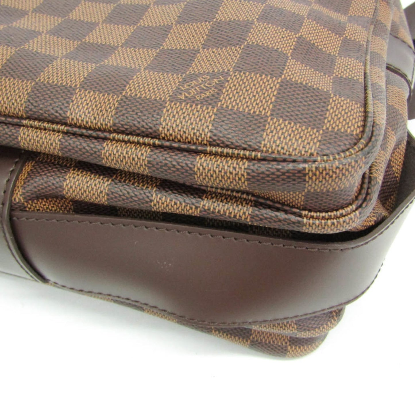 Louis Vuitton Naviglio Damier, Brown, Canvas, Shoulder Bag
