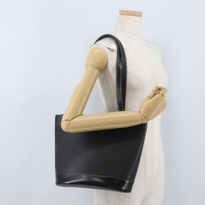 Burberry Vintage Leather, Black, Leather, Tote Bag