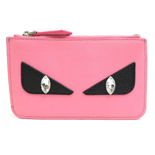 Fendi Monster, Pink, Leather, wallet