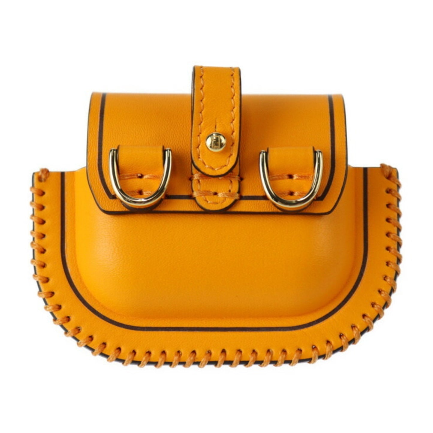 Fendi Baguette, Orange, Leather, clutch