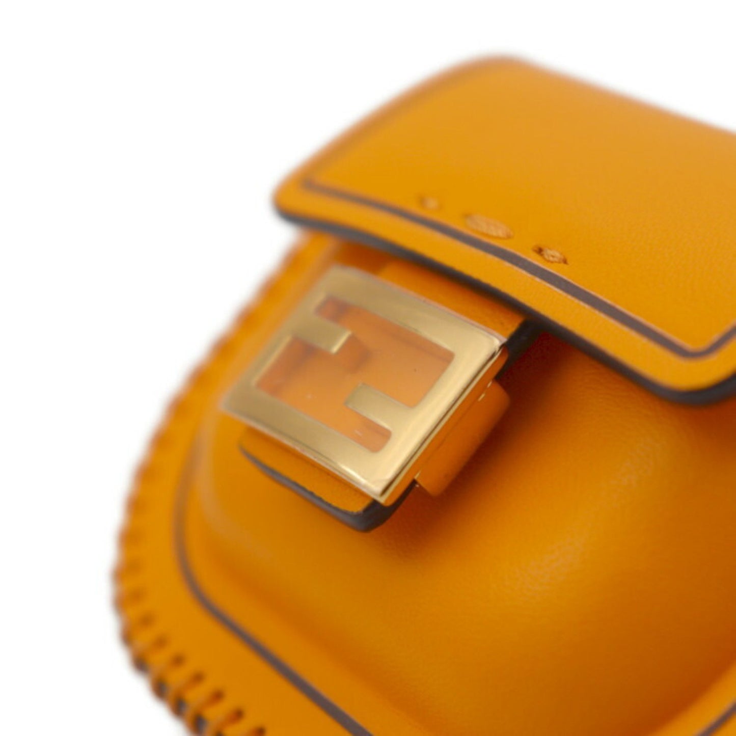 Fendi Baguette, Orange, Leather, clutch