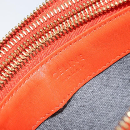 Celine Trio Leather, Orange, Leather, Shoulder Bag