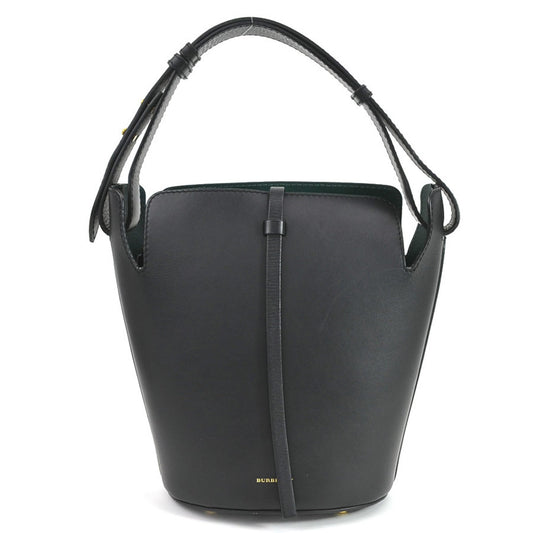 Burberry, Black, Leather, handbag