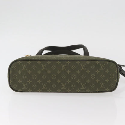 Louis Vuitton Lucille Mini Lin, Khaki, Canvas, Handbag