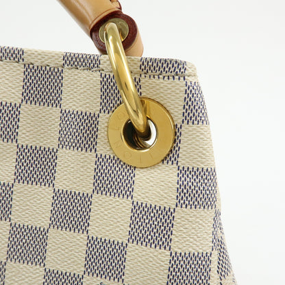 Louis Vuitton Artsy Damier, White, Canvas, Handbag