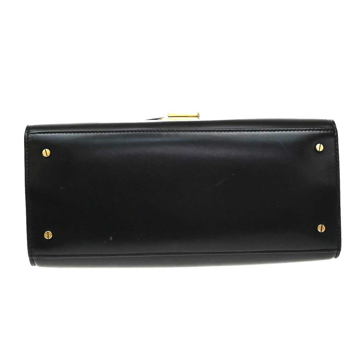 Saint Laurent Cassandra Leather, Black, Leather, Shoulder Bag