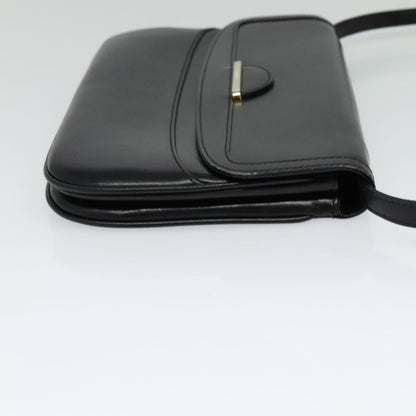 Bally Vintage Leather, Black, Leather, Shoulder Bag