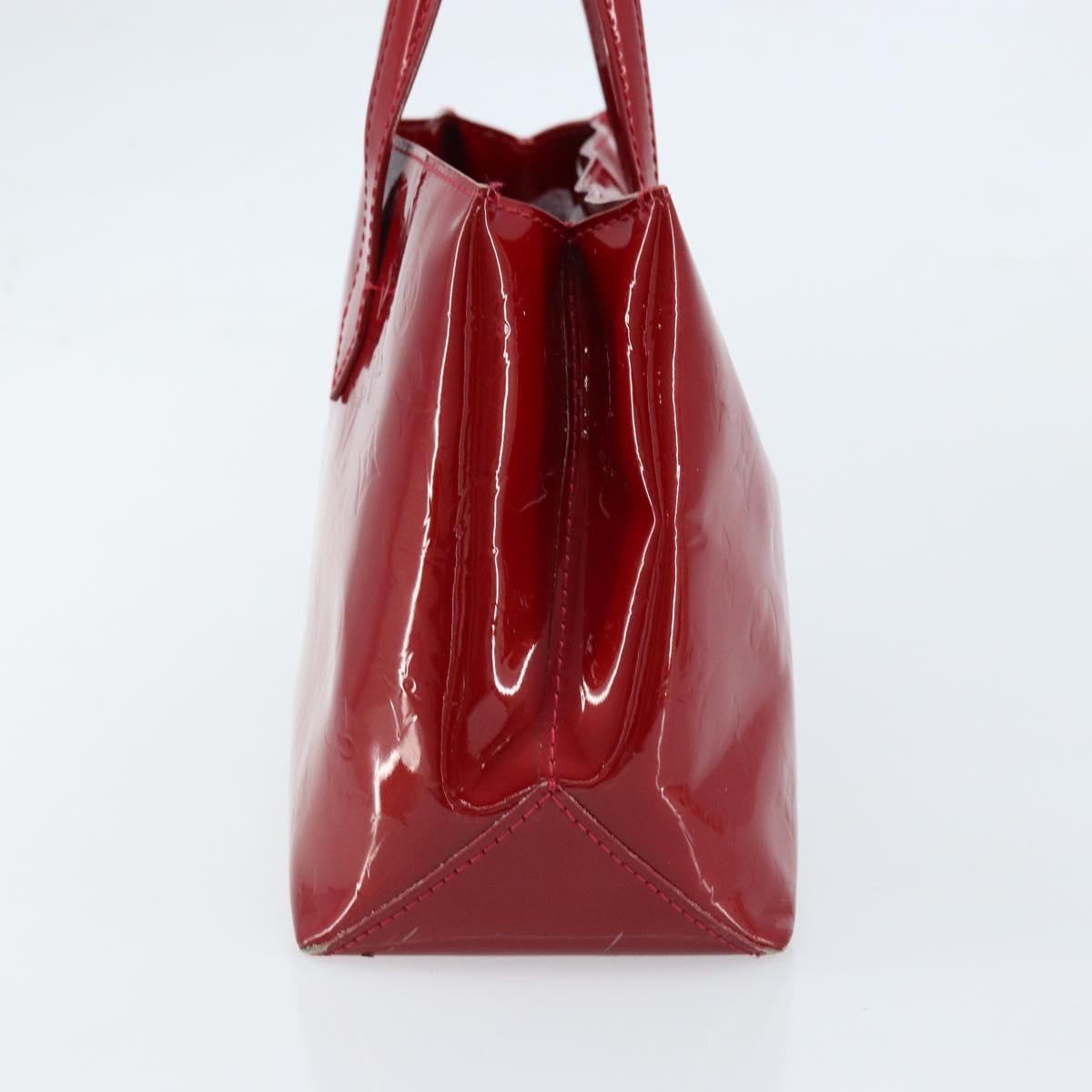 Louis Vuitton Wilshire Monogram Vernis, Red, Patent Leather, Handbag